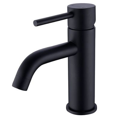 การปกป้องสิ่งแวดล้อม Stainless Sink Black Faucet ปราศจากสารตะกั่วต้านทานสิ่งสกปรก