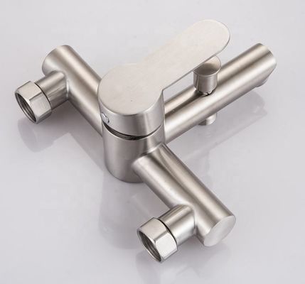 ISO9000 Fine Touch Bathroom Stainless Steel Faucet Silver Luster
