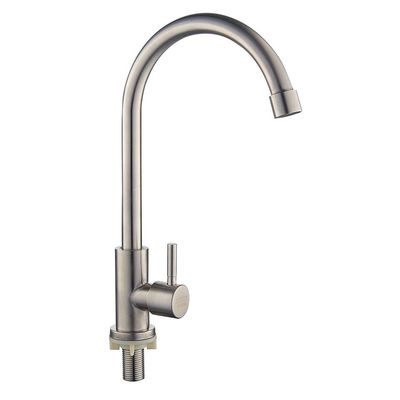 Safe Lead Free Single Hole Cold Water Faucet ความต้านทานการกัดกร่อนอายุการใช้งานยาวนาน