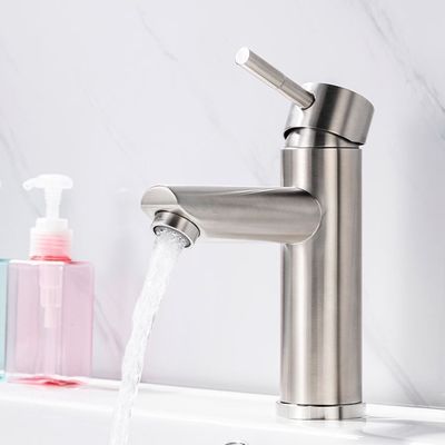 โลโก้ที่กำหนดเองสีเงิน SUS304 Faucet สแตนเลสติดตั้งง่าย