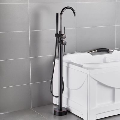 Silver Luster Brushed Stainless Steel Bathroom Shower Faucets Set ปลอดภัยไร้สารตะกั่ว