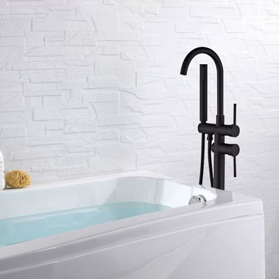 Anti Oxidation Black Brushed Stainless Steel Shower Faucets ไร้สารตะกั่ว